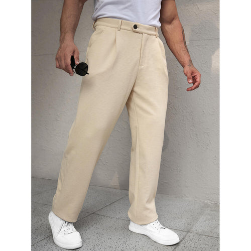 Herren Modische Freizeit-Hose mit weitem Schnitt Drune