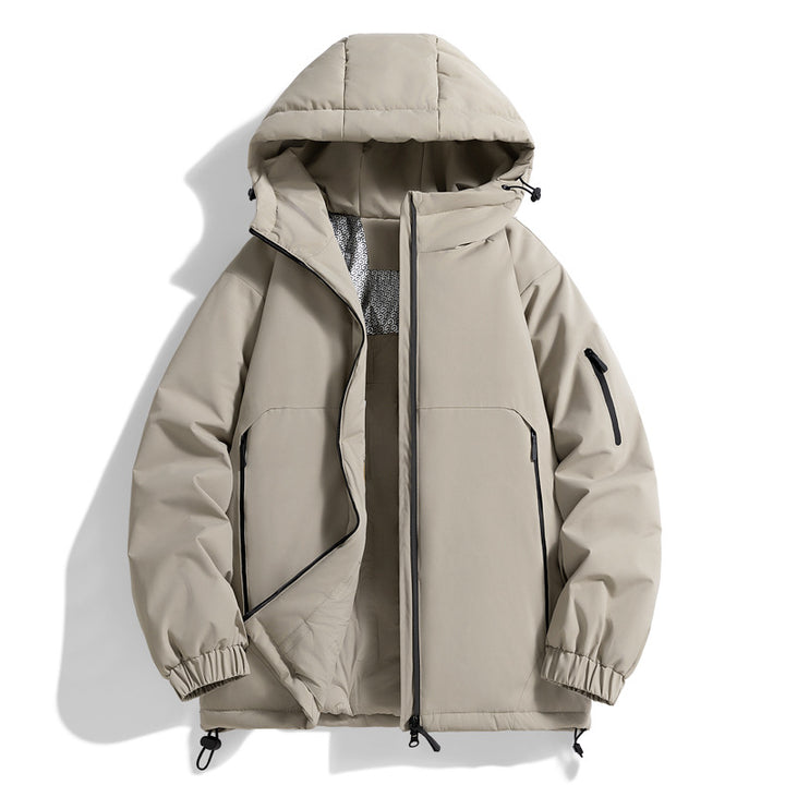Unisex Warmer wasserabweisender Steppparka mit technischer Kapuze Drune