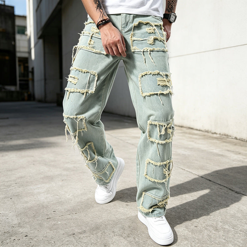 Herren Modische und lässige Jeanshose Drune