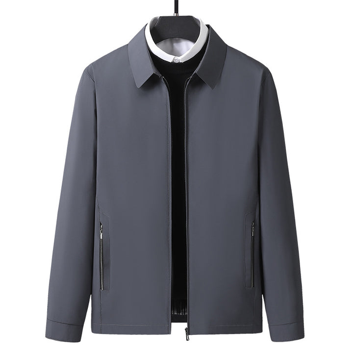 Herren Modische Übergangsjacke mit bequemen Seitentaschen Drune