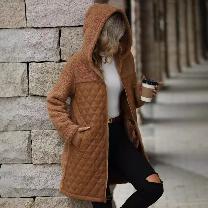 Damen Übergangsjacke mit kuscheligem Fleece und Kapuze Drune