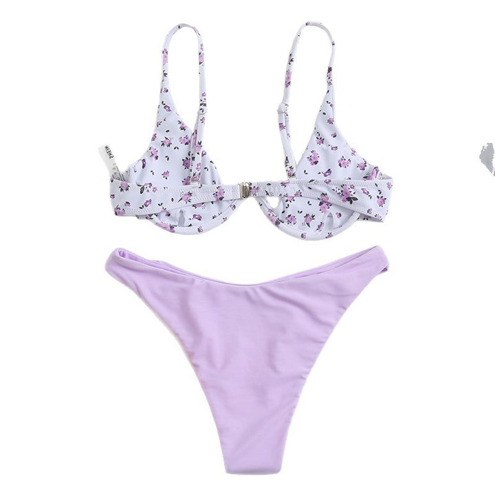 Damen Cup-Bikini-Set mit floralem Design Drune