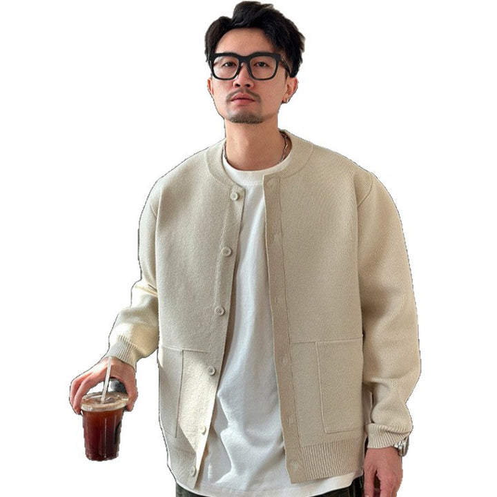Herren Modische Strickjacke mit Knopfverschluss Drune 1787964799