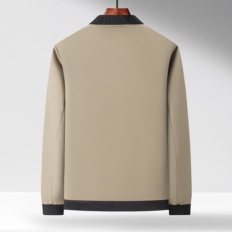 Herren Sportliche Übergangsjacke mit hohem Kragen und funktionellen Taschen Drune