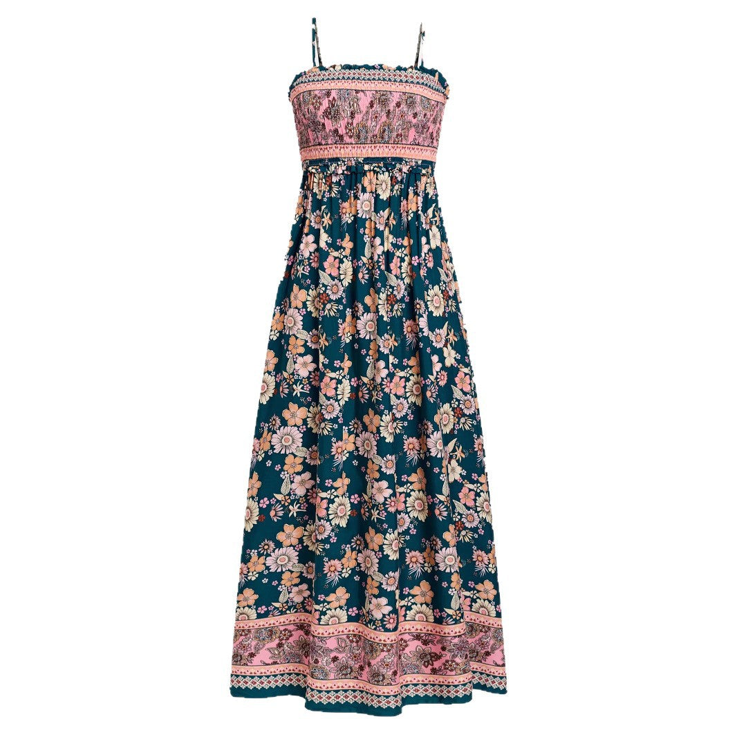 Damen Maxikleid mit floralem Design Drune