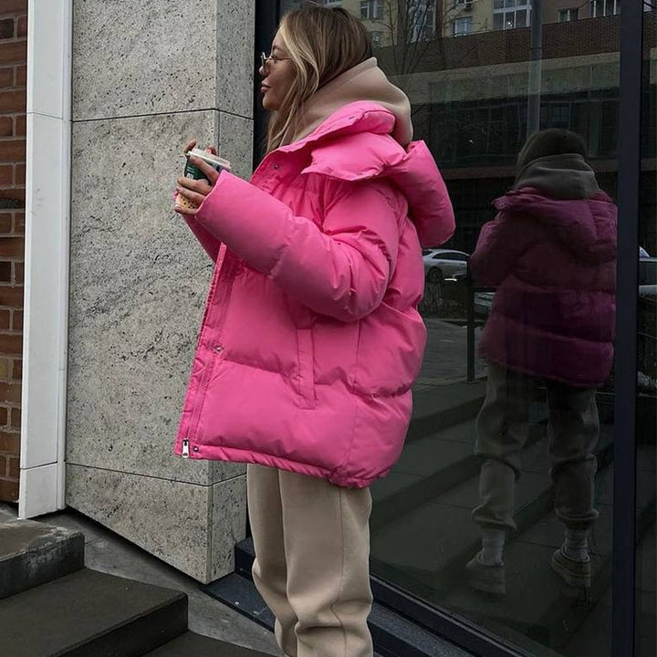 Damen wasserdichte Winterjacke mit voluminösem Schnitt Drune