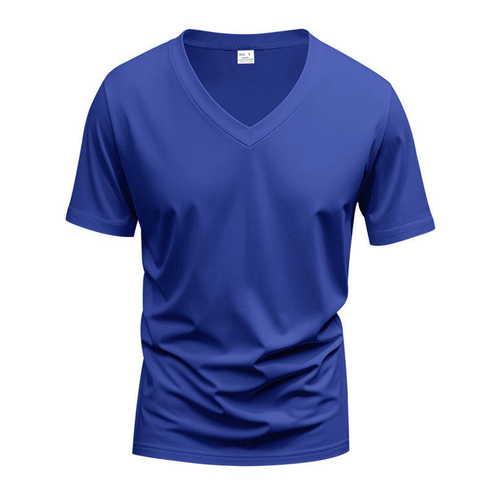 Herren Funktions-T-Shirt mit V-Ausschnitt aus atmungsaktivem Material Drune