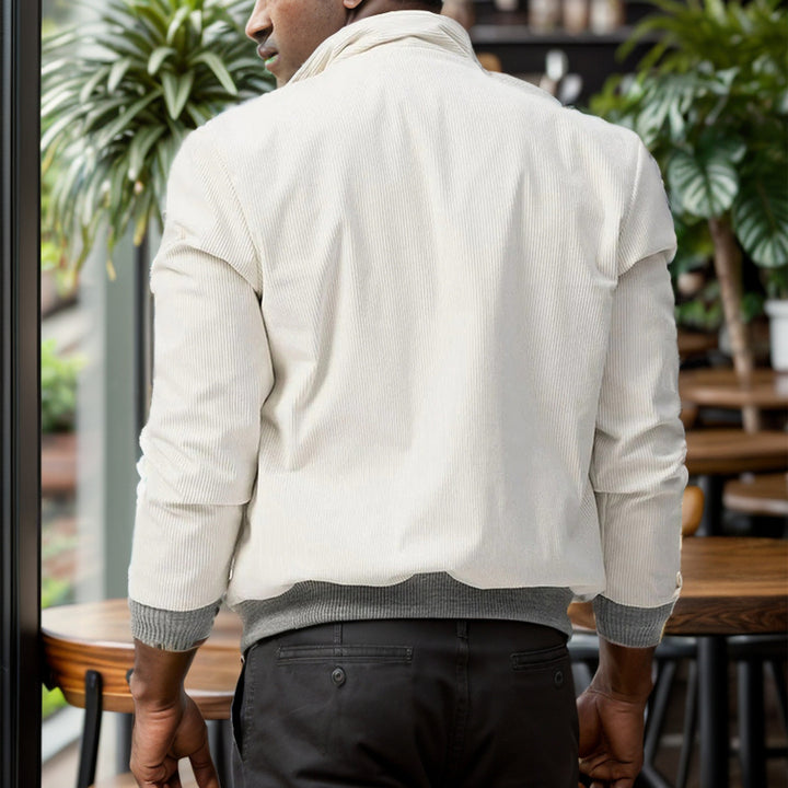Herren sportliche Cordjacke mit praktischen Taschen und modernem Design Drune