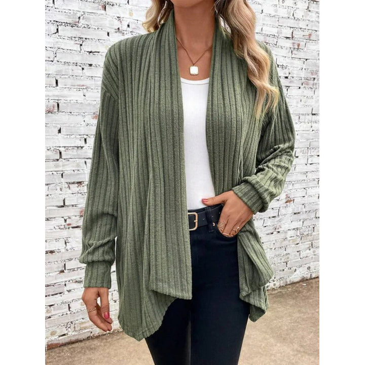 Damen lässige Strickjacke mit offenem Schnitt Drune
