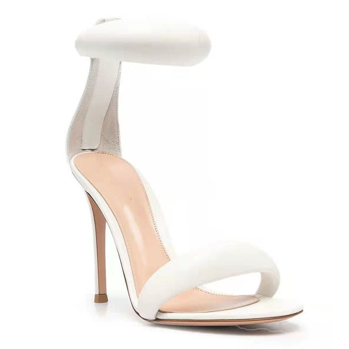 Damen High Heel Riemchensandalen mit Knöchelriemen Drune