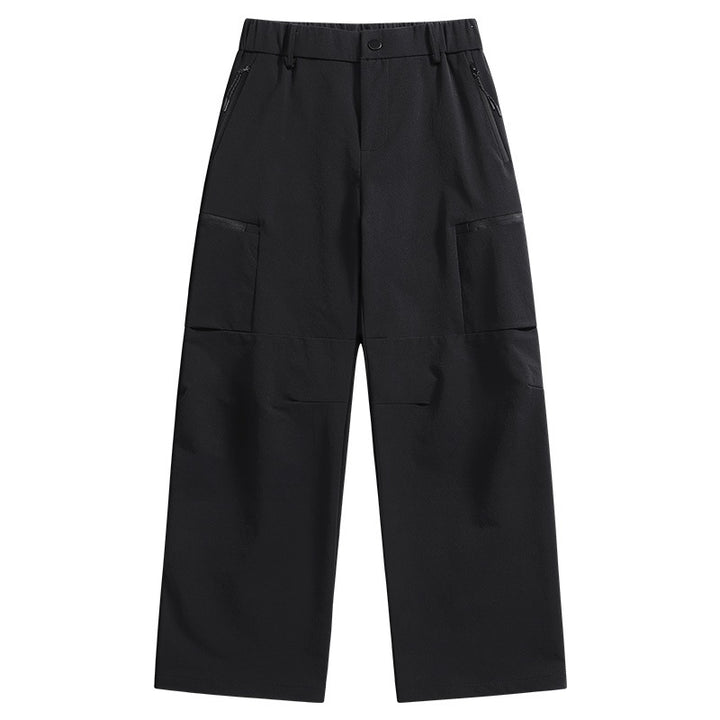Herren Technische Utility-Cargo-Hose mit weitem Bein, elastischem Bund & Reißverschlusstaschen Drune