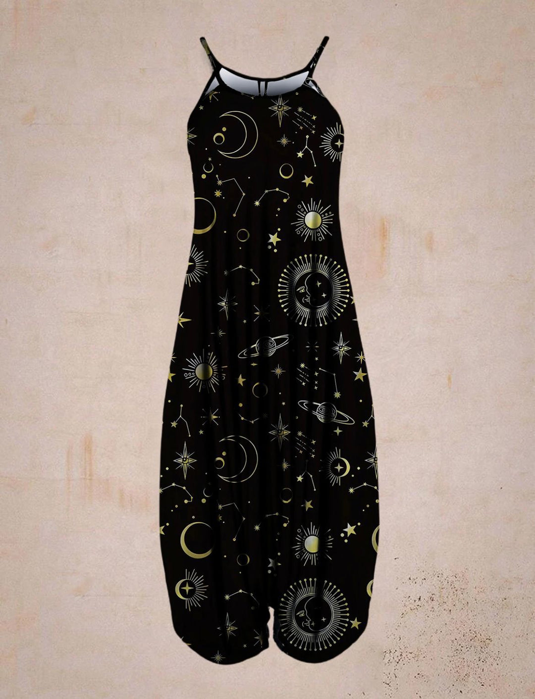 Damen Jumpsuit mit astrologischem Print Drune