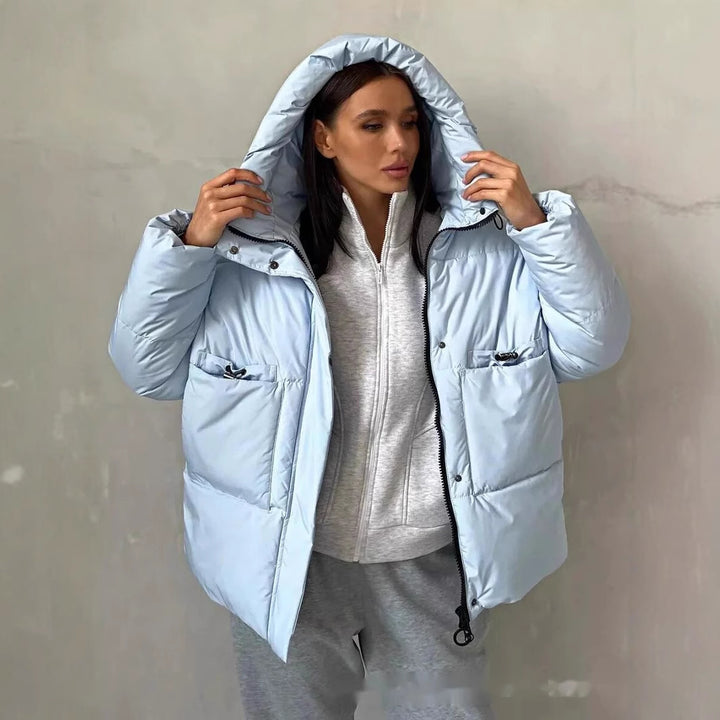 Damen Sportliche Winterjacke mit hohem Kragen und praktischen Taschen Drune