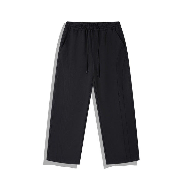 Damen Cropped-Hose im Relaxed-Fit mit Elastikbund, Tunnelzug und Ziersteppungen Drune