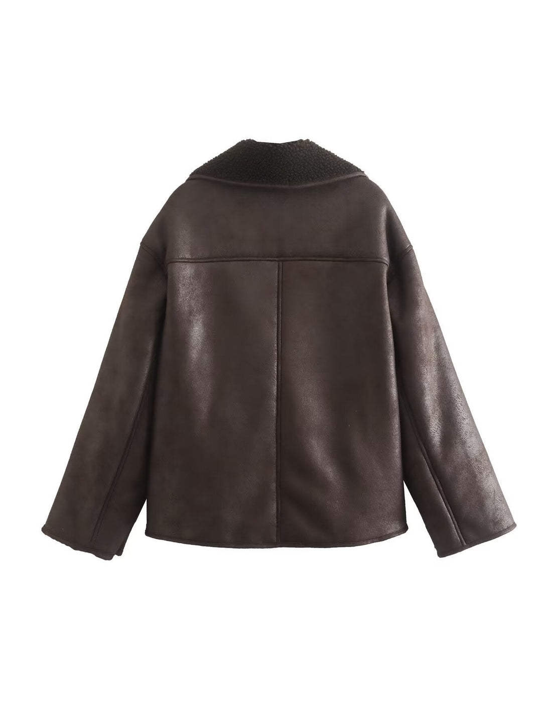 Drune | Klassische Kurze Lederjacke Damen