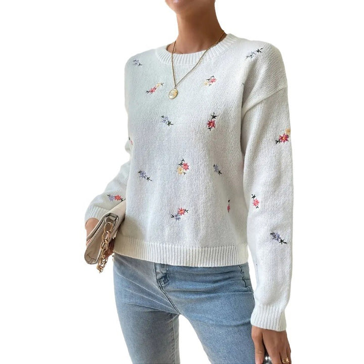 Damen Gemusterter Strickpullover Drune