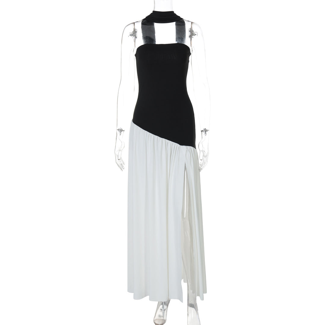 Damen Maxikleid mit raffiniertem Cut-Out-Design und asymmetrischem Saum Drune