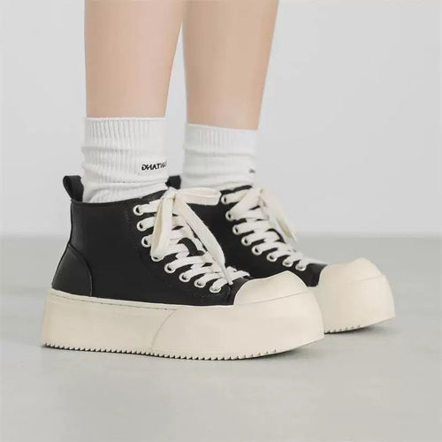 Damen Hohe Plateausneaker mit robustem Profil und sportlichem Design Drune