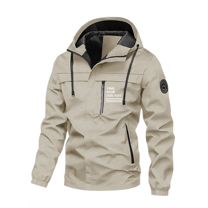 Herren Funktionsjacke mit hohem Kragen Drune