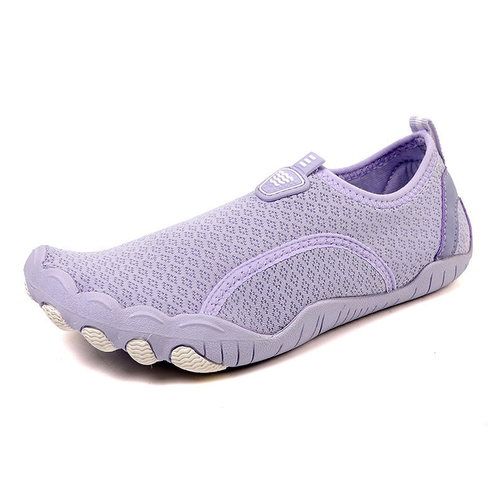 Damen nan leichte und flexible Wasserschuhe mit atmungsaktivem Strick-Obermaterial und rutschfester Profilsohle Drune