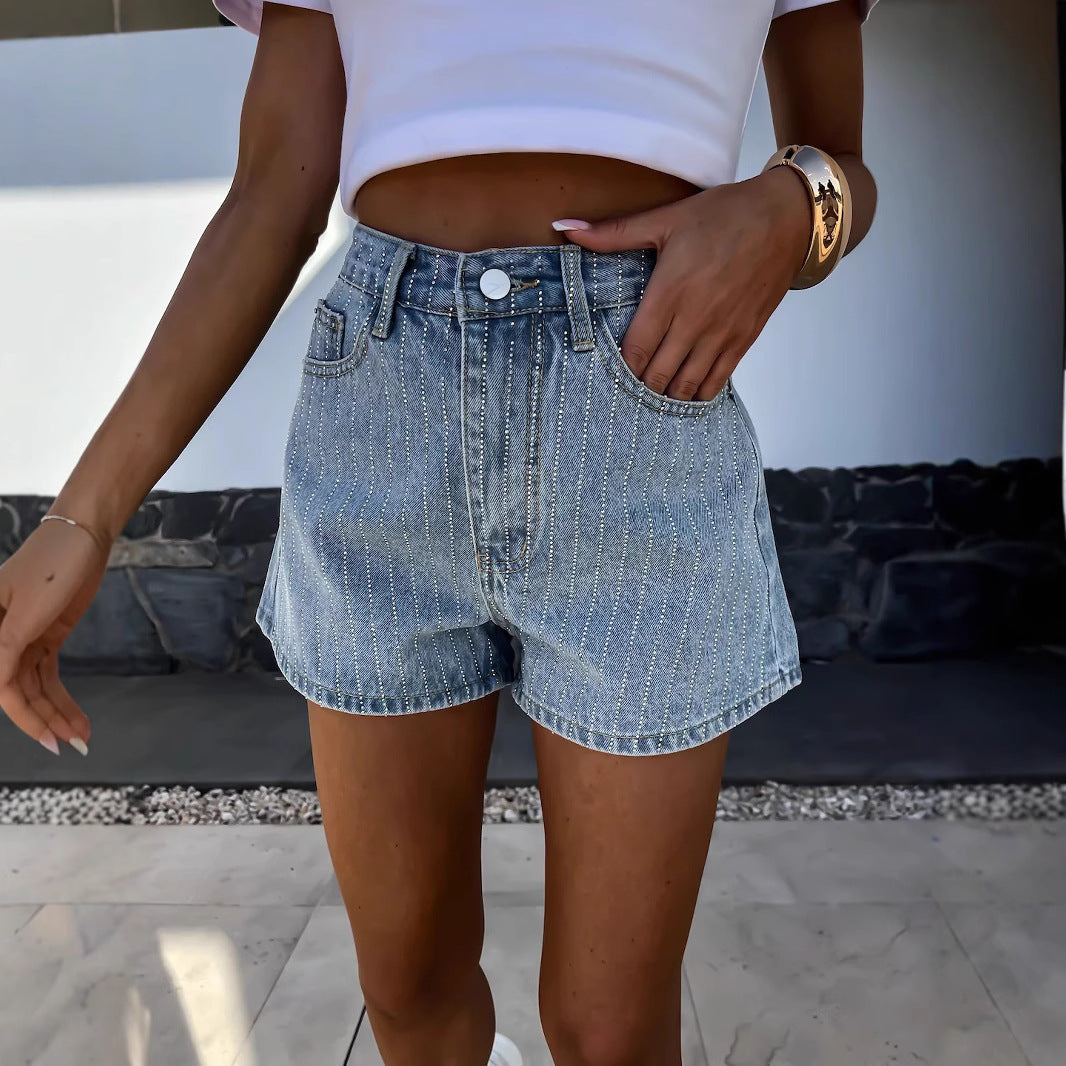 StreifenSpirit DenimShorts