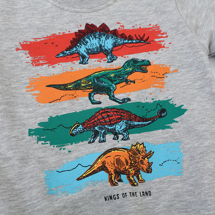 Jungen Sweatshirt mit lebendigem Dinosaurier-Motiv Drune