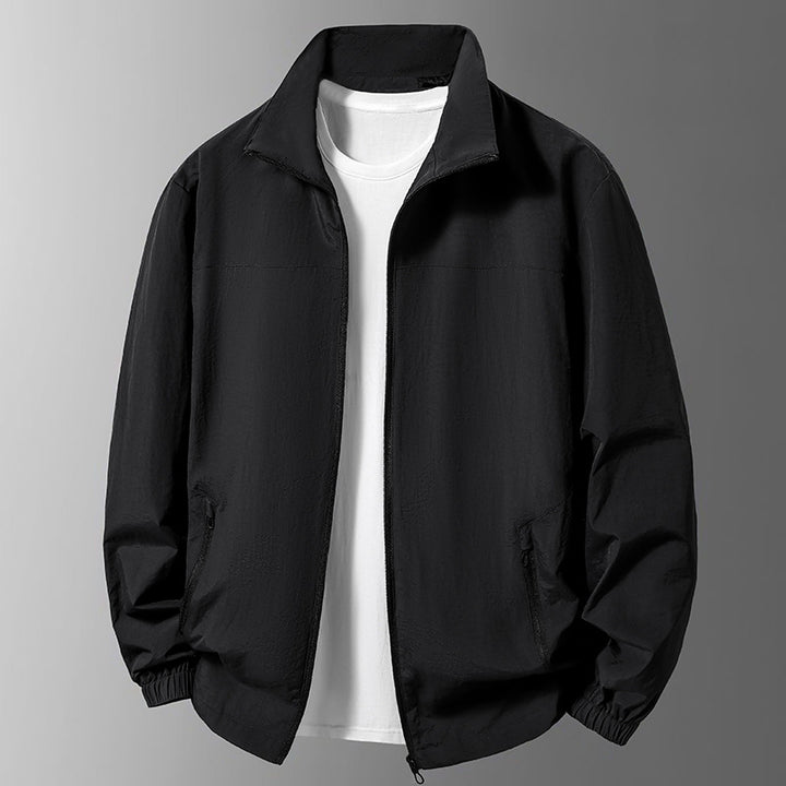 Herren Leichte Übergangsjacke mit hohem Kragen und praktischen Taschen Drune