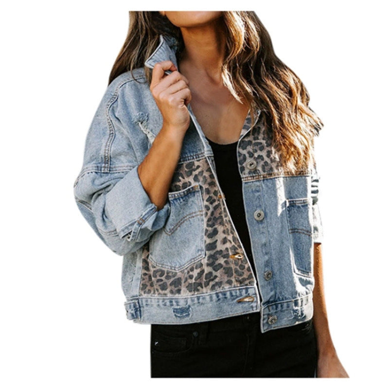 Damen lässige Jacke mit modernen Mustern Drune