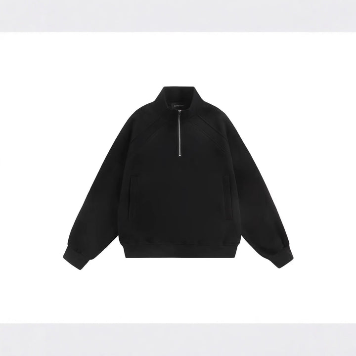 Damen Sportlicher Stehkragenpullover Drune