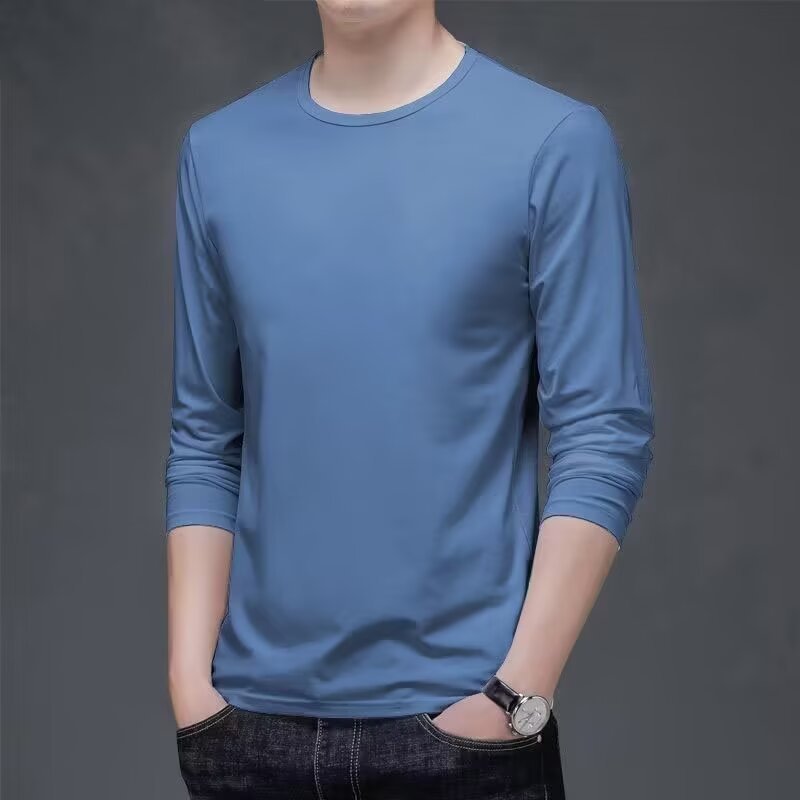 Herren Langarmshirt mit eleganter Textur Drune