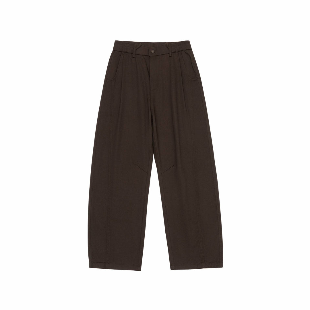 Damen Hochtaillierte Culotte-Cargohose mit markanten Teilungsnähten und elastischem Rückenbund Drune