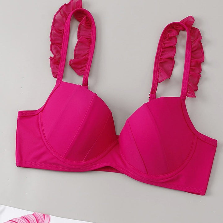 Damen Badeanzug Set mit farbenfrohem Blätterdruck Drune