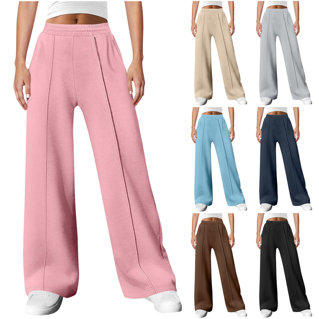 Damen nan elegante Bundfalten-Hose mit hohem Komfortbund, Bügelfalte und seitlichen Eingrifftaschen Drune