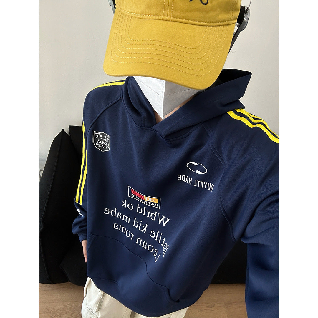 Unisex Urbaner Kapuzenpullover mit kreativen Grafiken Drune