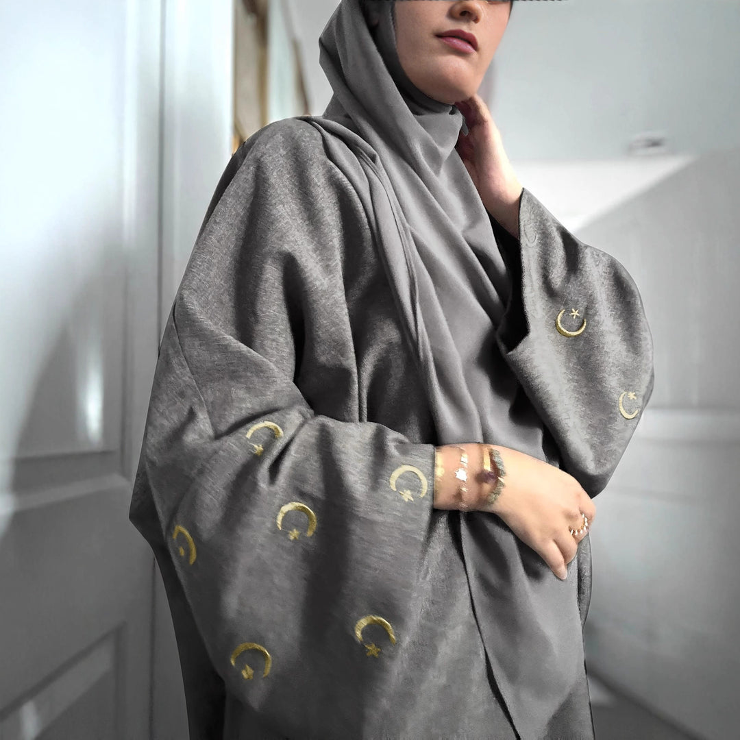 Damen elegante Kaftan-Jacke mit kunstvollen Stickereien Drune