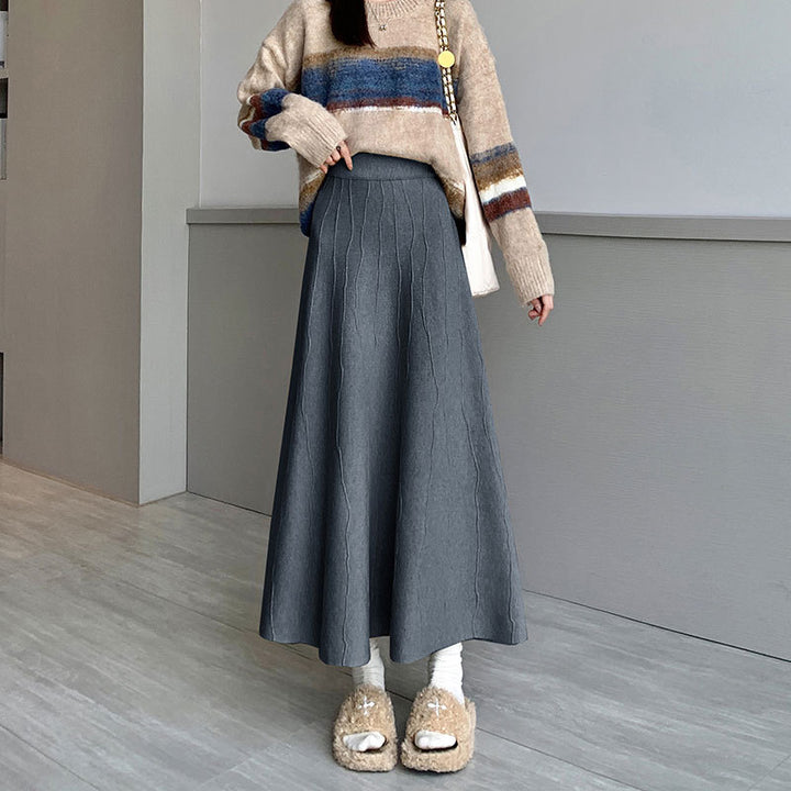 Damen Eleganter und fließender Maxirock Drune 1787632125