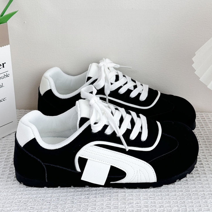 Damen Sportliche Freizeitsneaker mit atmungsaktiver Mesh-Oberfläche und dämpfender Sohle Drune