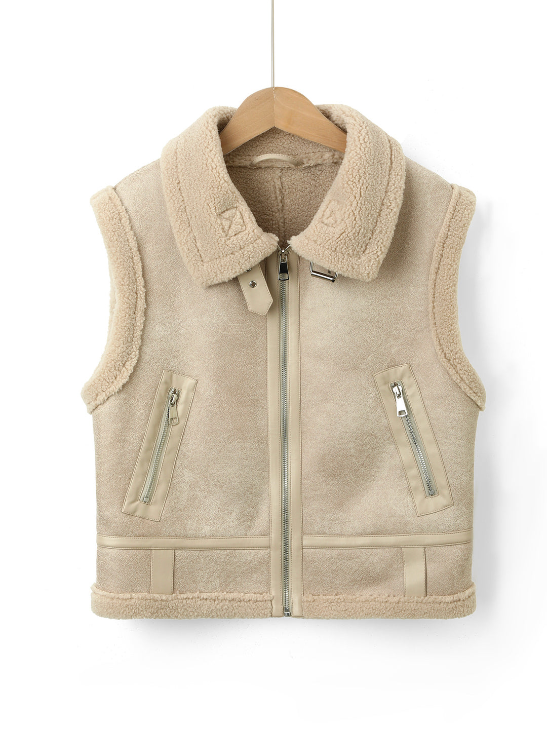 Damen Modische und kuschelige Fleece Weste Drune
