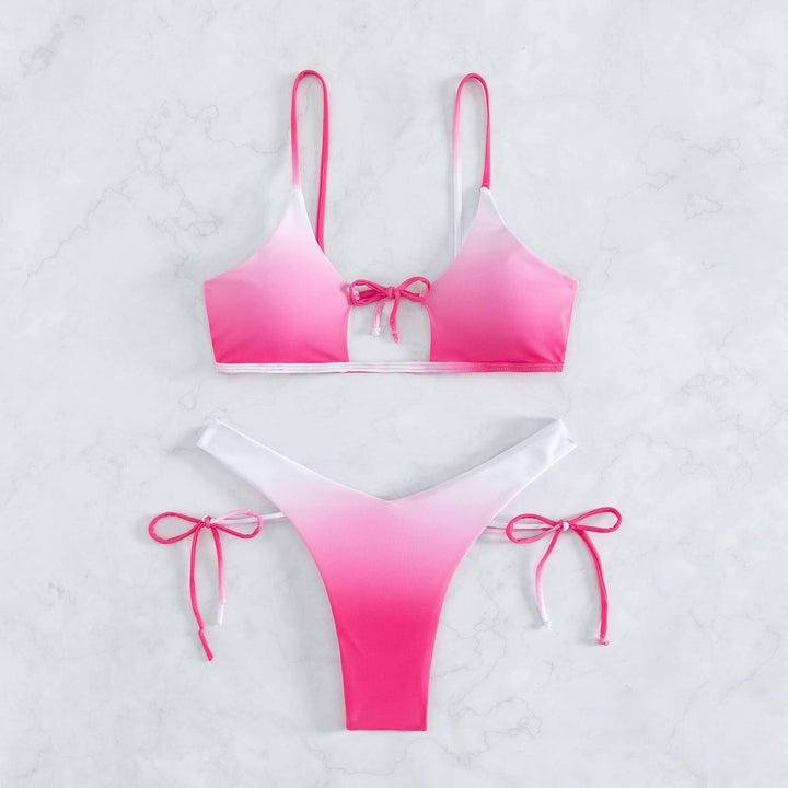 Damen Triangel-Bikini mit geflochtenen Trägern und verstellbarem Schnitt Drune