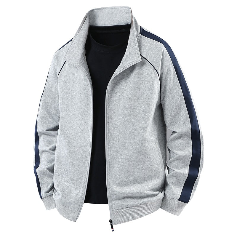 Herren Leichter Freizeit-Trainingsanzug-Set mit Reißverschlussjacke, elastischer Bund & Reißverschlusstaschen Drune