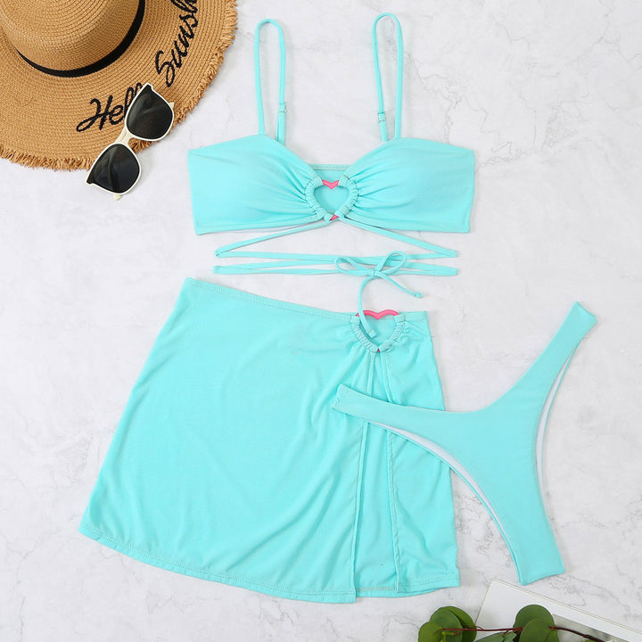 Damen Stylish Bikini-Set mit verspieltem Rock Drune