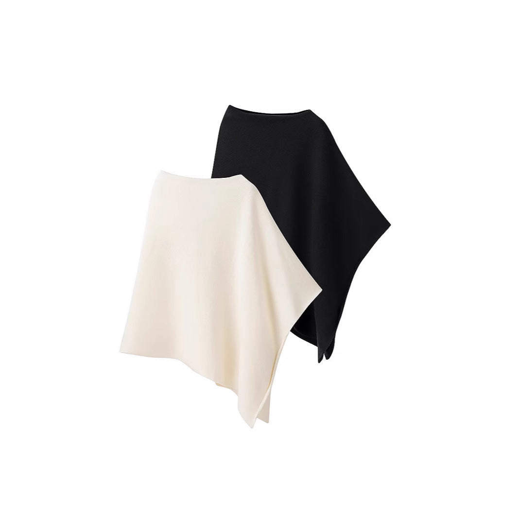 Damen Poncho aus weichem, hochwertigem Material mit elegantem Schnitt Drune