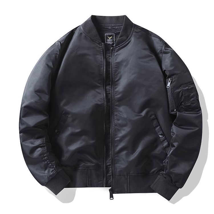 Men's  low-profile utility bomber jacket with two-way concealed zip and sleeve tool pocket Drune