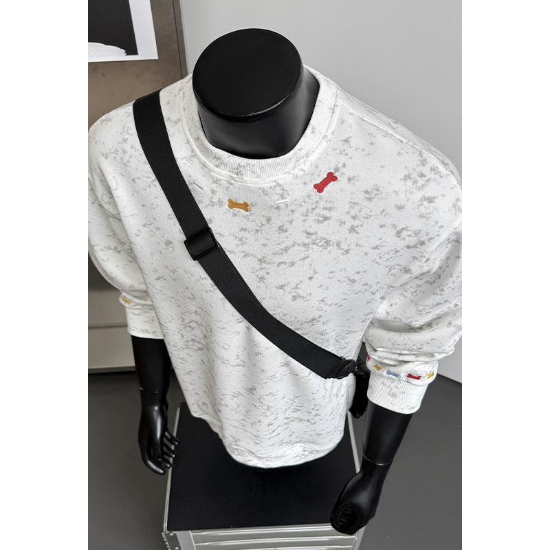 Herren Bequemer Sweatshirt mit bunten Akzenten Drune