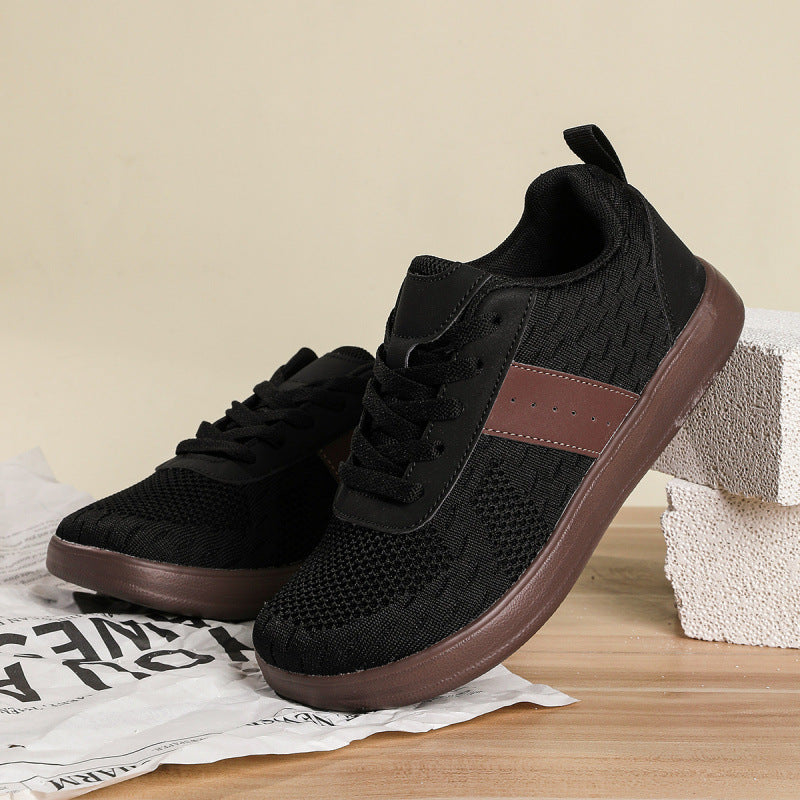 Unisex Atmungsaktive Strick-Laufsneaker mit leichter EVA-Sohle Drune