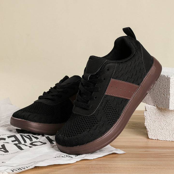 Unisex Atmungsaktive Strick-Laufsneaker mit leichter EVA-Sohle Drune