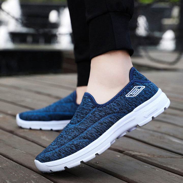 Damen nan leichter Slip-On Strick-Sneaker mit elastischem Einstieg, dämpfender Komfortzwischensohle und rutschfester Profilsohle Drune