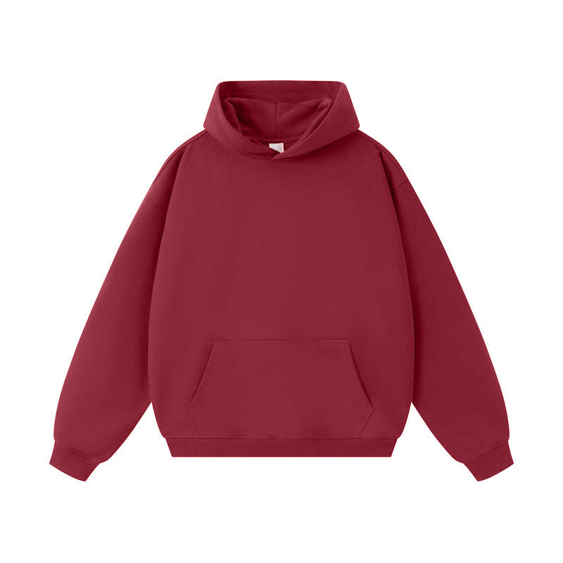 Unisex Oversize-Kapuzenpullover mit Kängurutasche und Raglanärmeln Drune