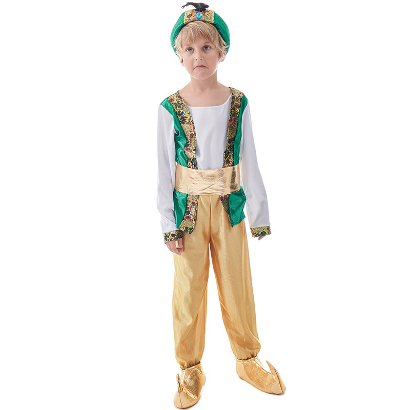 Jungen Märchenkostüm als Zauberer Drune