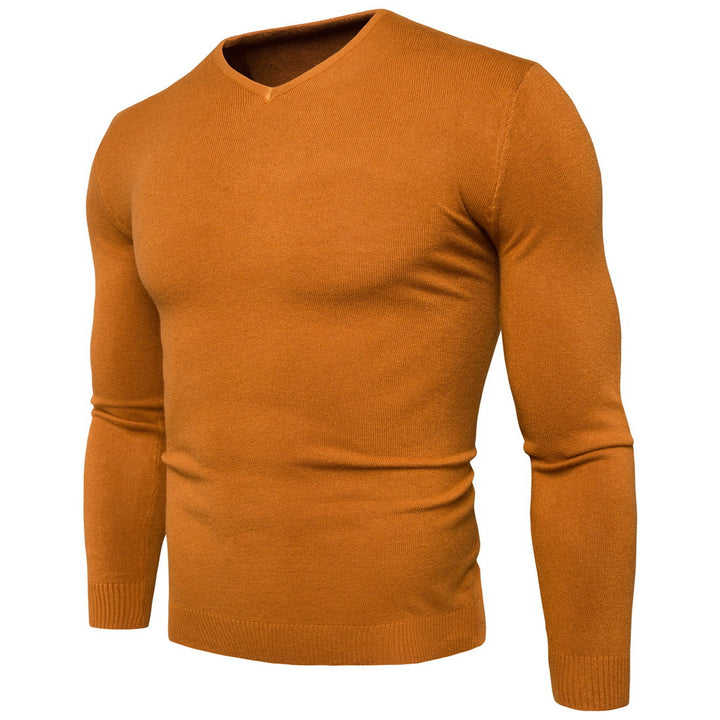 Herren feiner V-Ausschnitt Pullover aus hochwertiger Baumwolle Drune